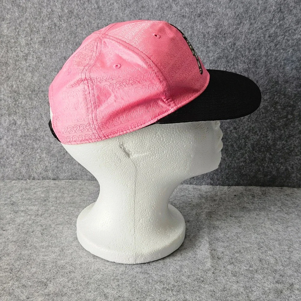 Jordan Jumpman Pink Black 23 Embossed Adjustable Cap Girls Size 4-7